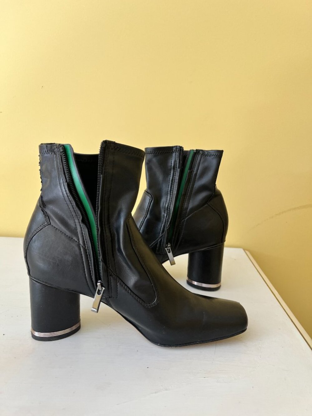 Franco Sarto Black Mini Boots Booties